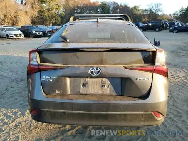 6 fotografías del automóvil dañado JTDL9MFU7N3039677 TOYOTA PRIUS 2022