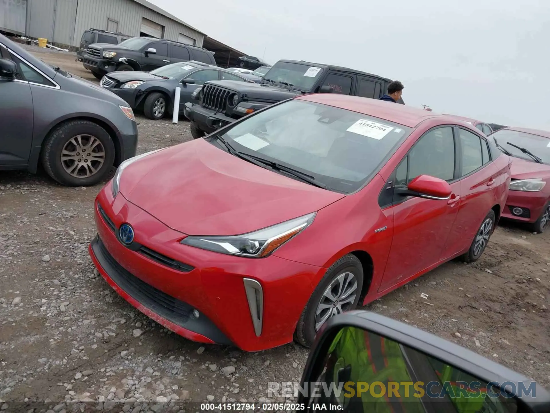 2 fotografías del automóvil dañado JTDL9MFU9N3035002 TOYOTA PRIUS 2022