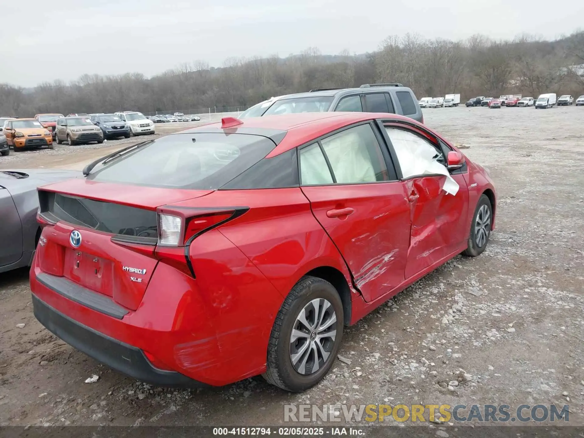 4 fotografías del automóvil dañado JTDL9MFU9N3035002 TOYOTA PRIUS 2022