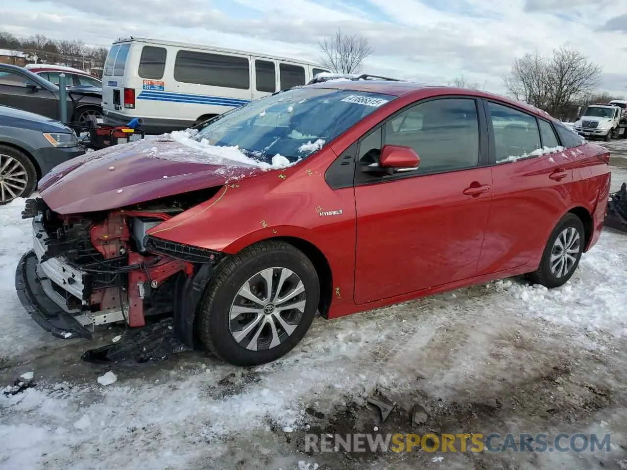 1 fotografías del automóvil dañado JTDL9MFUXN3038670 TOYOTA PRIUS 2022