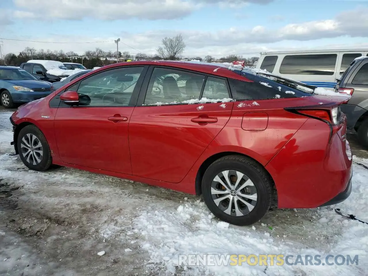 2 fotografías del automóvil dañado JTDL9MFUXN3038670 TOYOTA PRIUS 2022