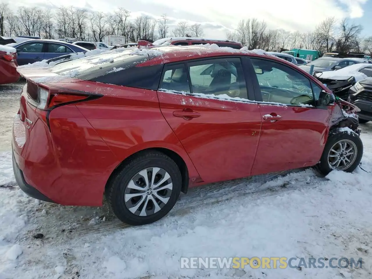 3 fotografías del automóvil dañado JTDL9MFUXN3038670 TOYOTA PRIUS 2022