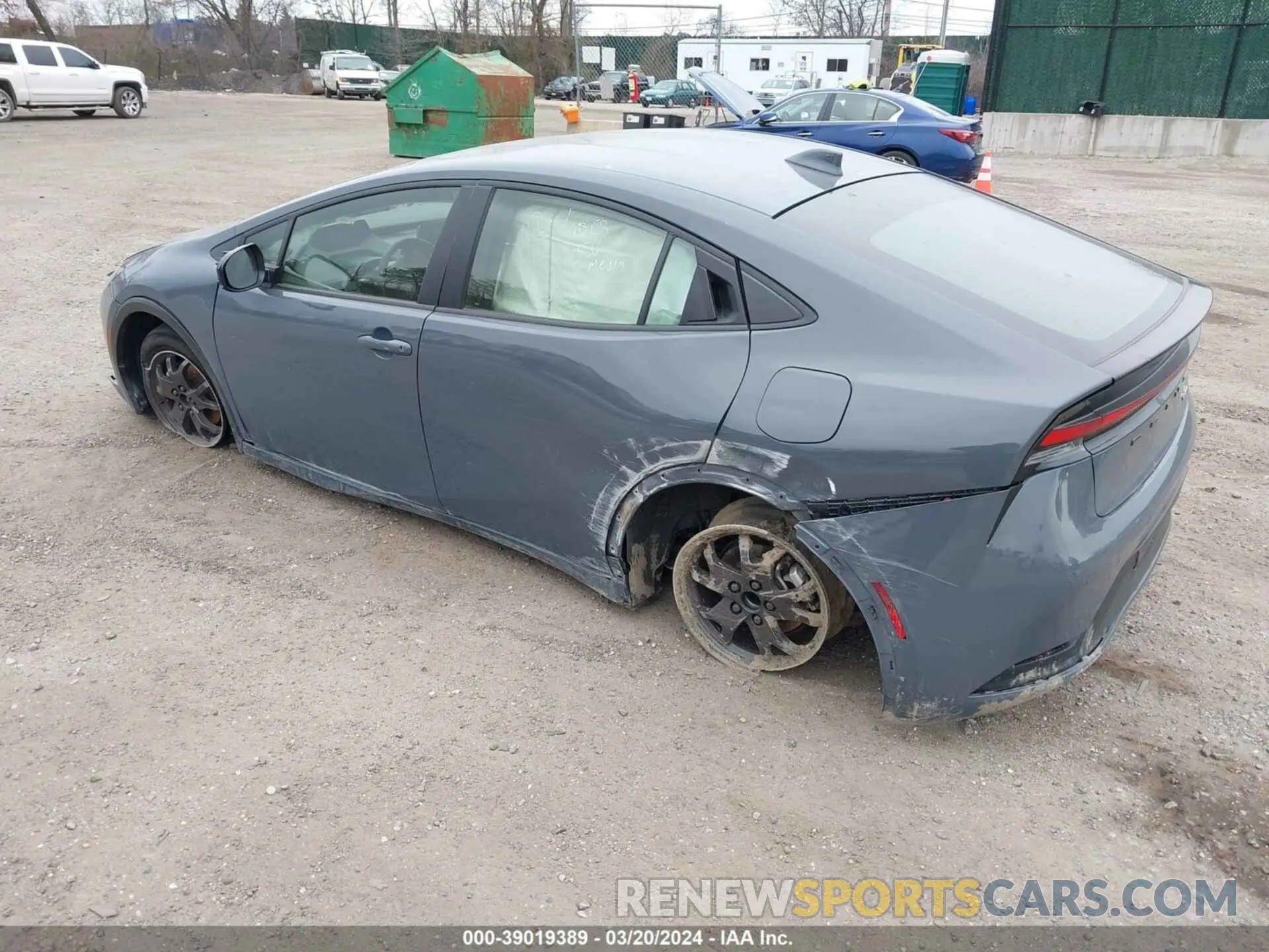 3 fotografías del automóvil dañado JTDACAAU0P3003606 TOYOTA PRIUS 2023