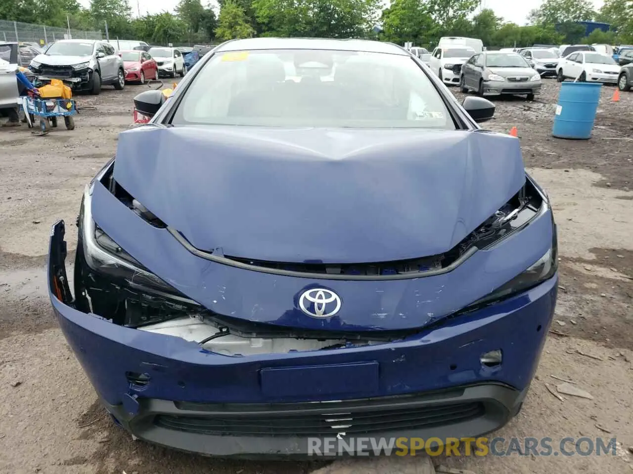 5 fotografías del automóvil dañado JTDACAAU0P3008286 TOYOTA PRIUS 2023