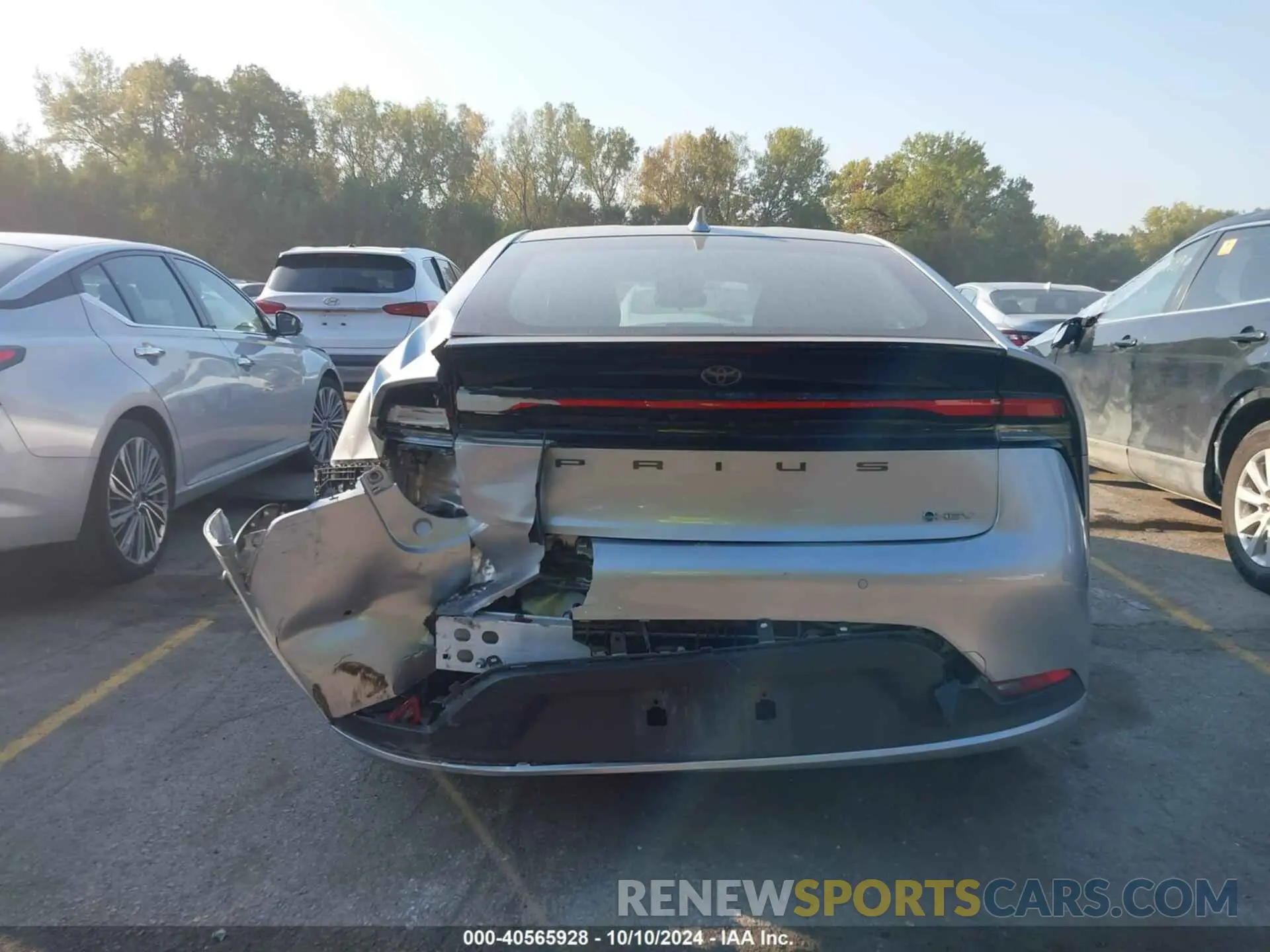16 fotografías del automóvil dañado JTDACAAU0P3009728 TOYOTA PRIUS 2023