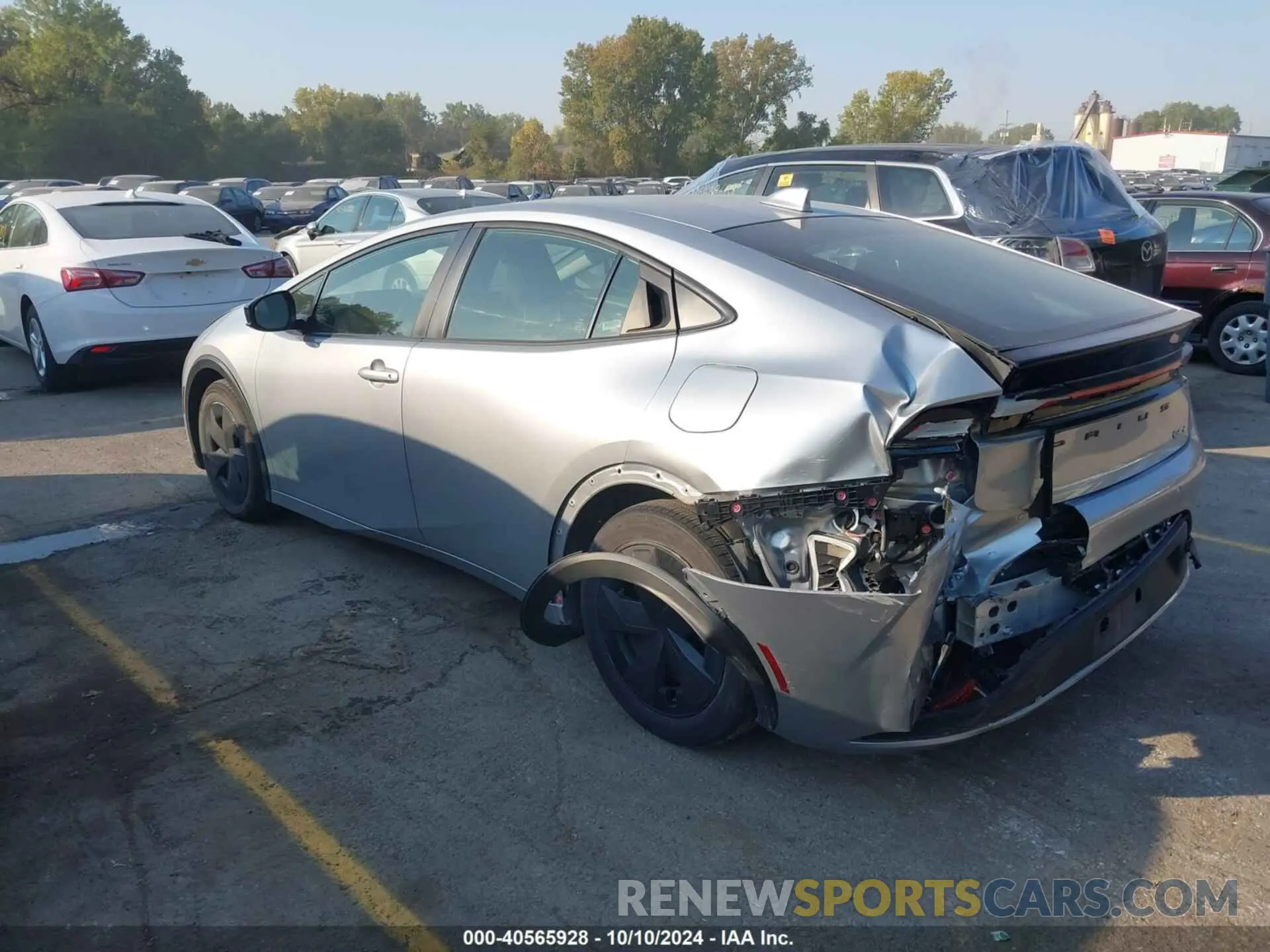 3 fotografías del automóvil dañado JTDACAAU0P3009728 TOYOTA PRIUS 2023