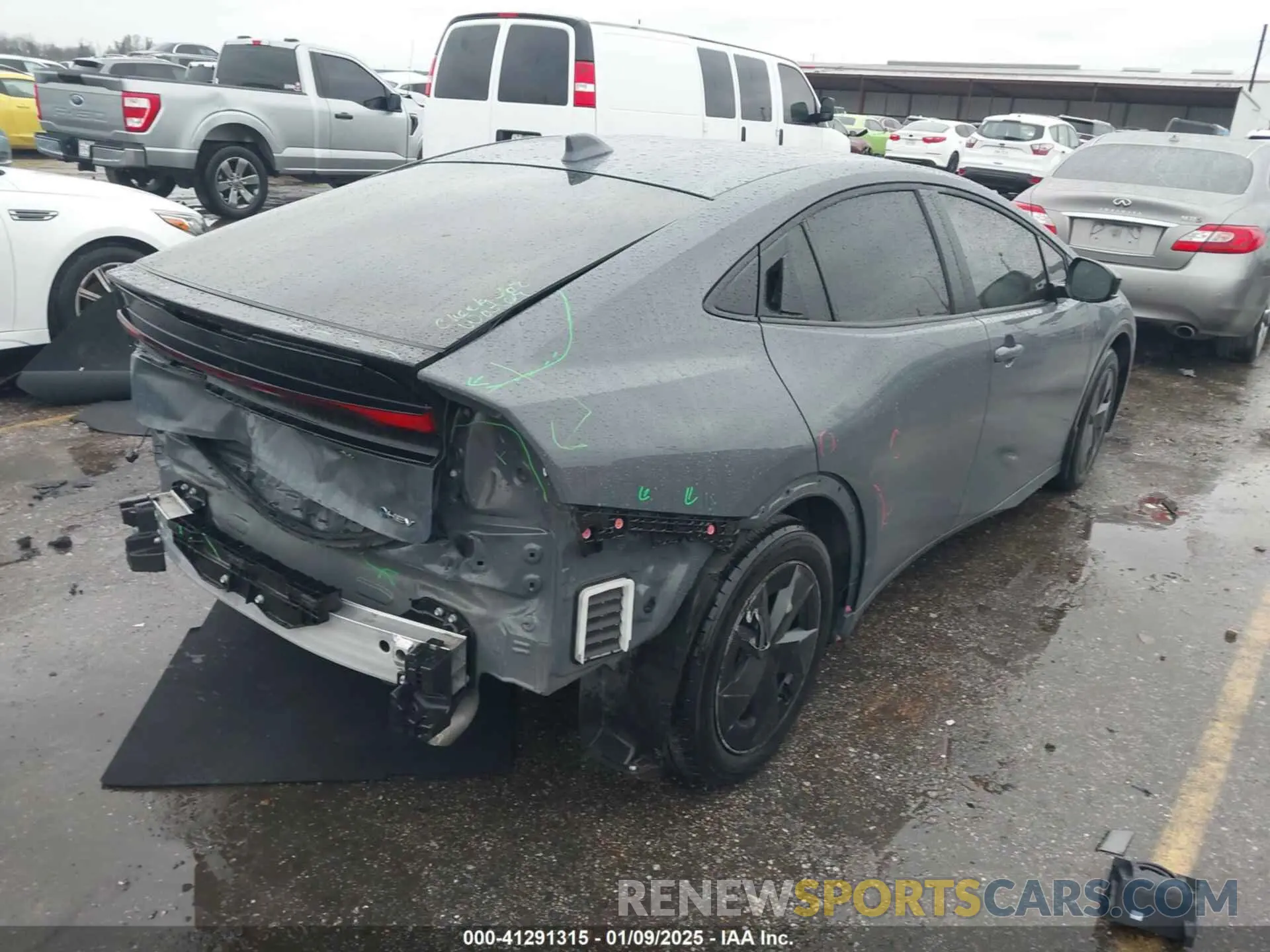 4 fotografías del automóvil dañado JTDACAAU0P3014055 TOYOTA PRIUS 2023