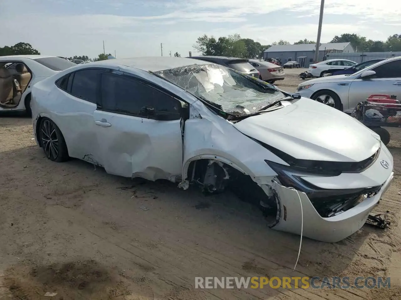 4 fotografías del automóvil dañado JTDACAAU1P3003078 TOYOTA PRIUS 2023