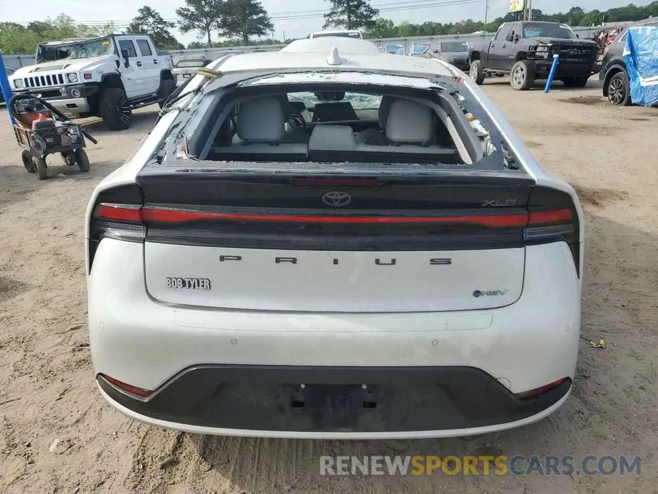 6 fotografías del automóvil dañado JTDACAAU1P3003078 TOYOTA PRIUS 2023