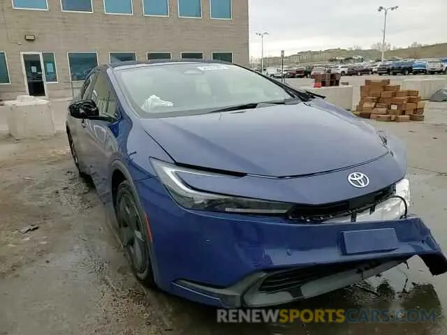 14 fotografías del automóvil dañado JTDACAAU1P3007891 TOYOTA PRIUS 2023