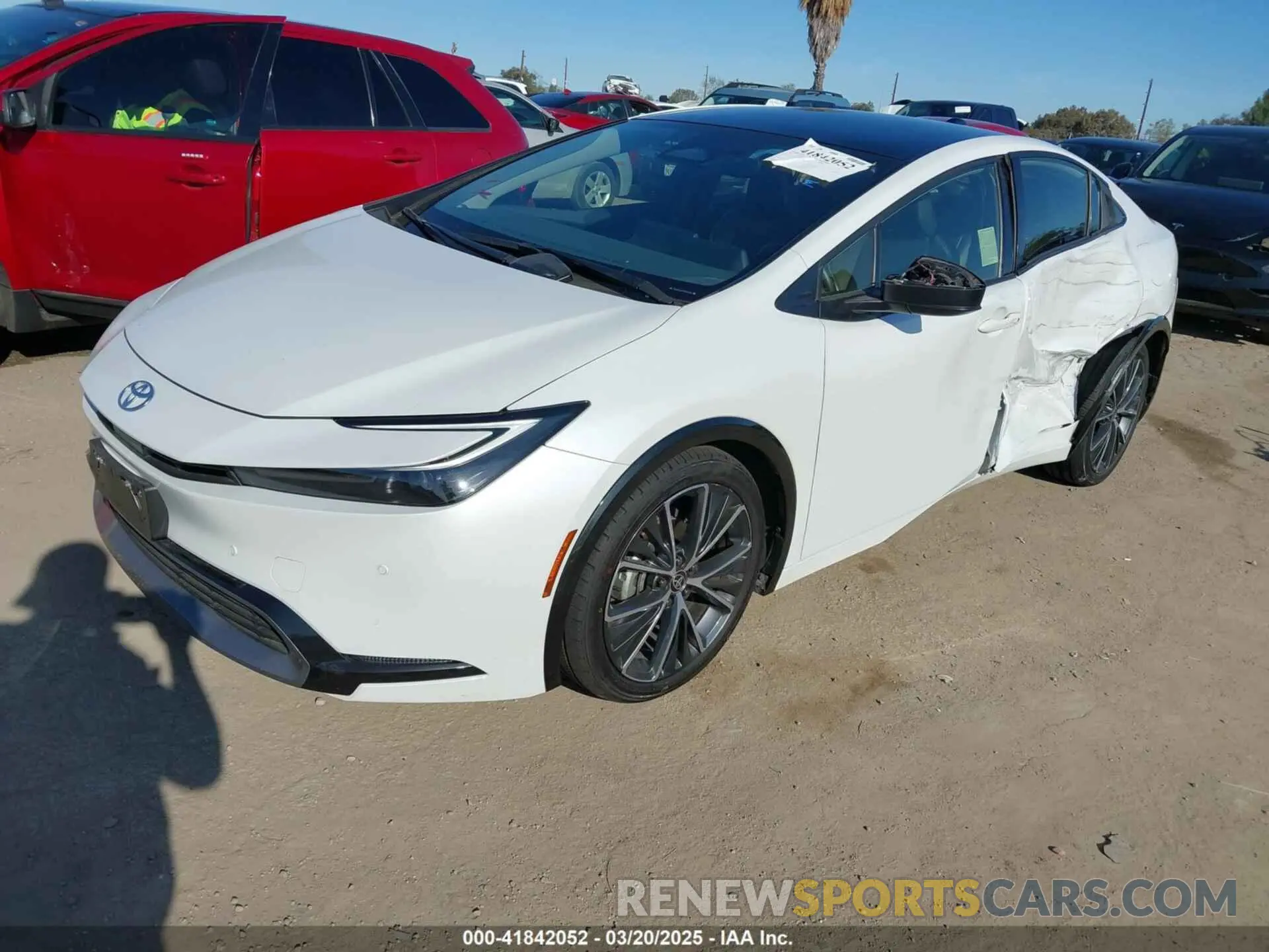 2 fotografías del automóvil dañado JTDACAAU2P3000206 TOYOTA PRIUS 2023