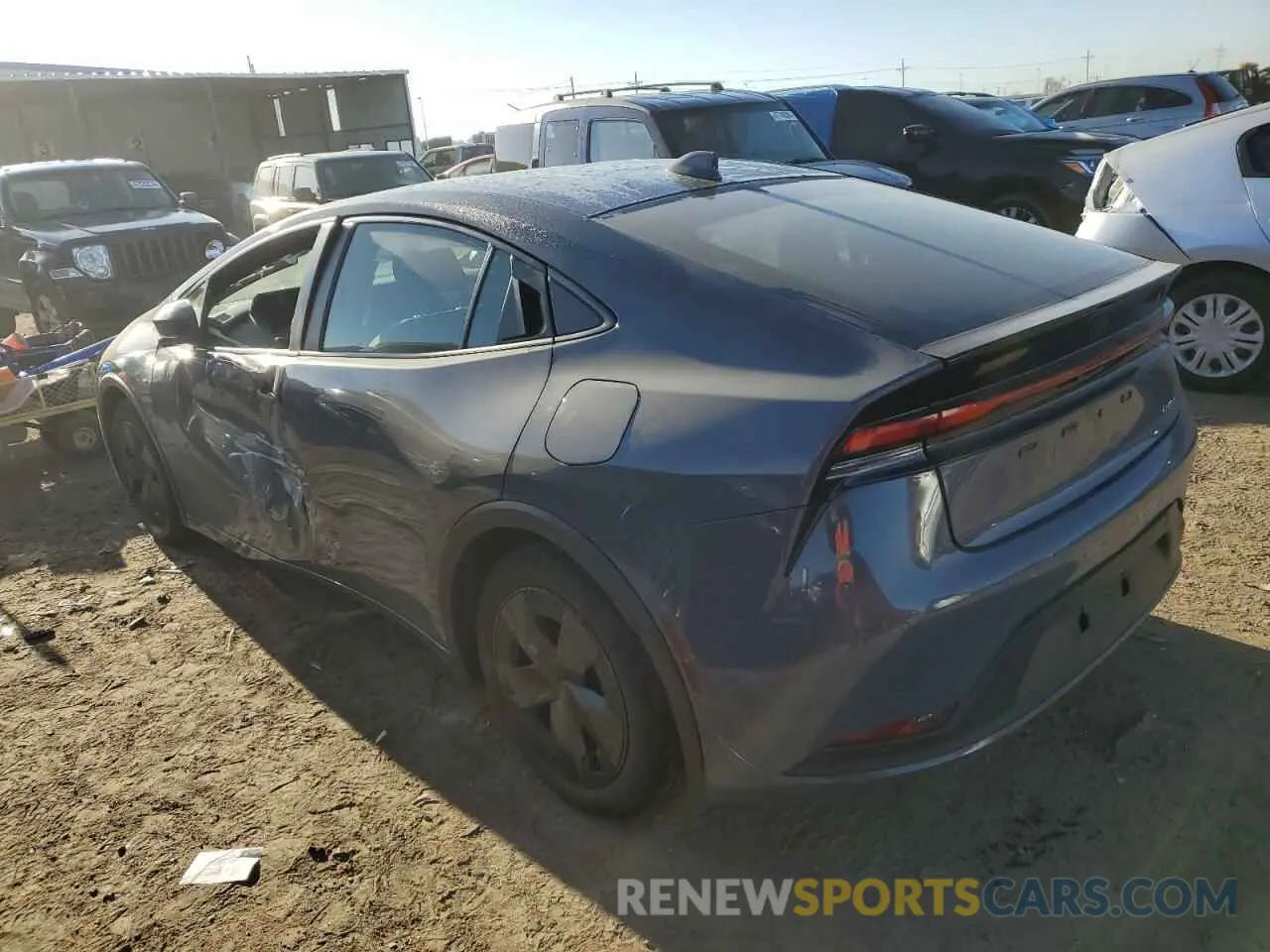 2 fotografías del automóvil dañado JTDACAAU3P3008377 TOYOTA PRIUS 2023