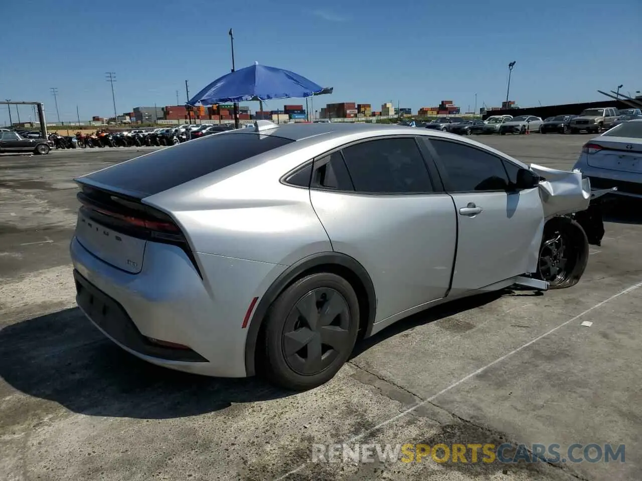 3 fotografías del automóvil dañado JTDACAAU5P3014147 TOYOTA PRIUS 2023