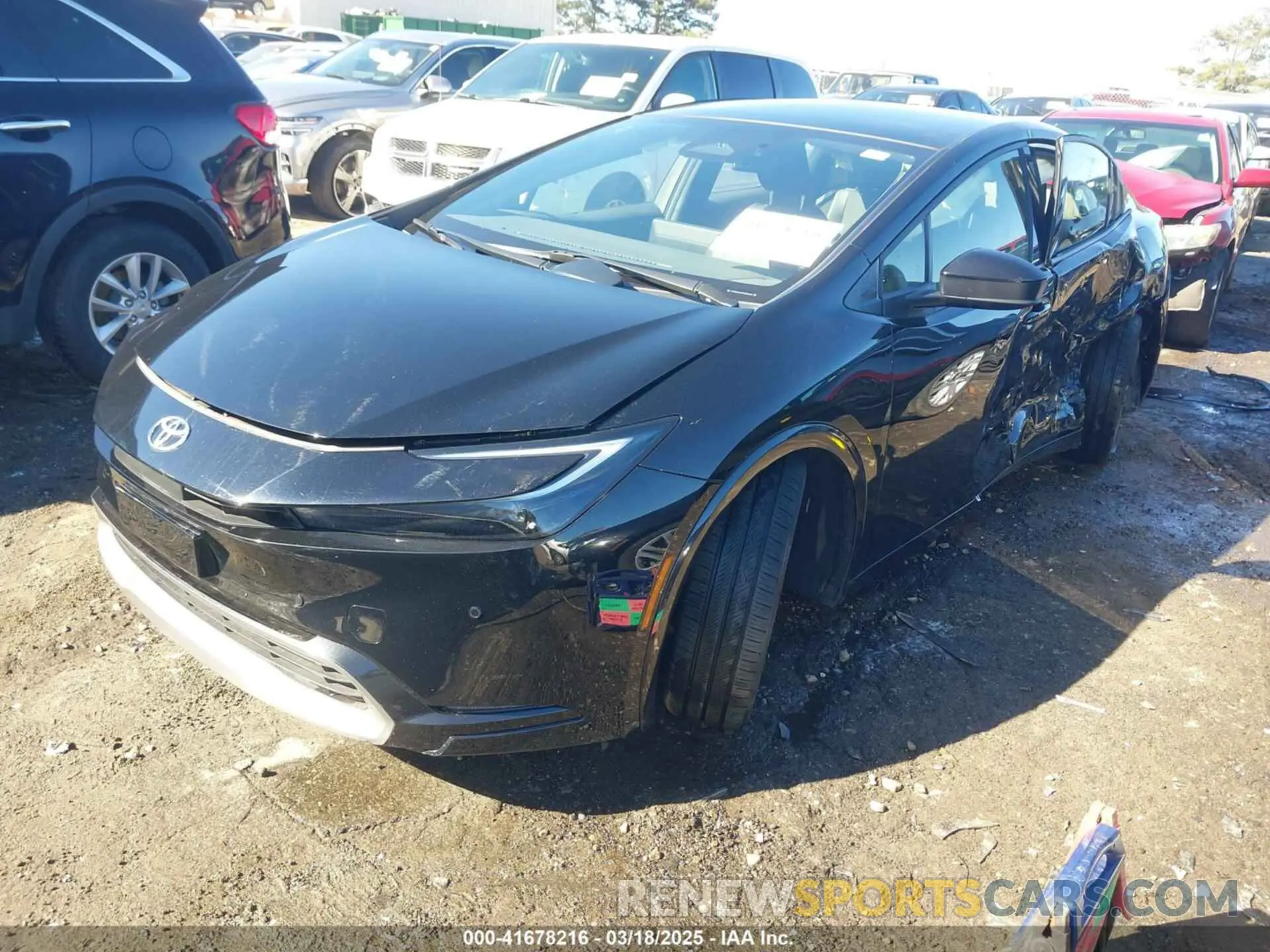 2 fotografías del automóvil dañado JTDACAAU6P3000659 TOYOTA PRIUS 2023