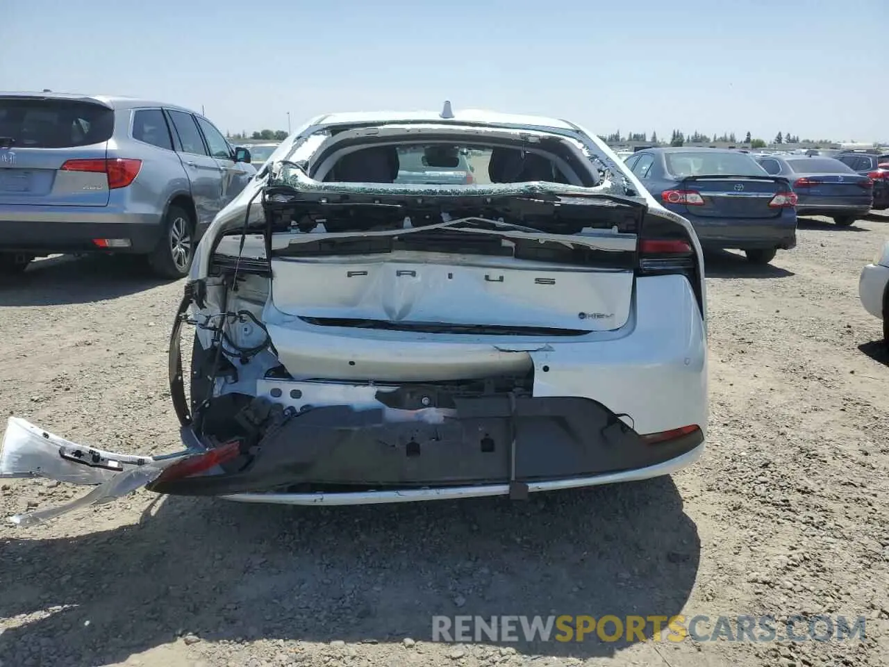 6 fotografías del automóvil dañado JTDACAAU6P3001018 TOYOTA PRIUS 2023