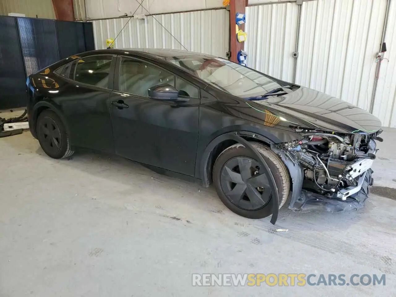 4 fotografías del automóvil dañado JTDACAAU6P3001973 TOYOTA PRIUS 2023