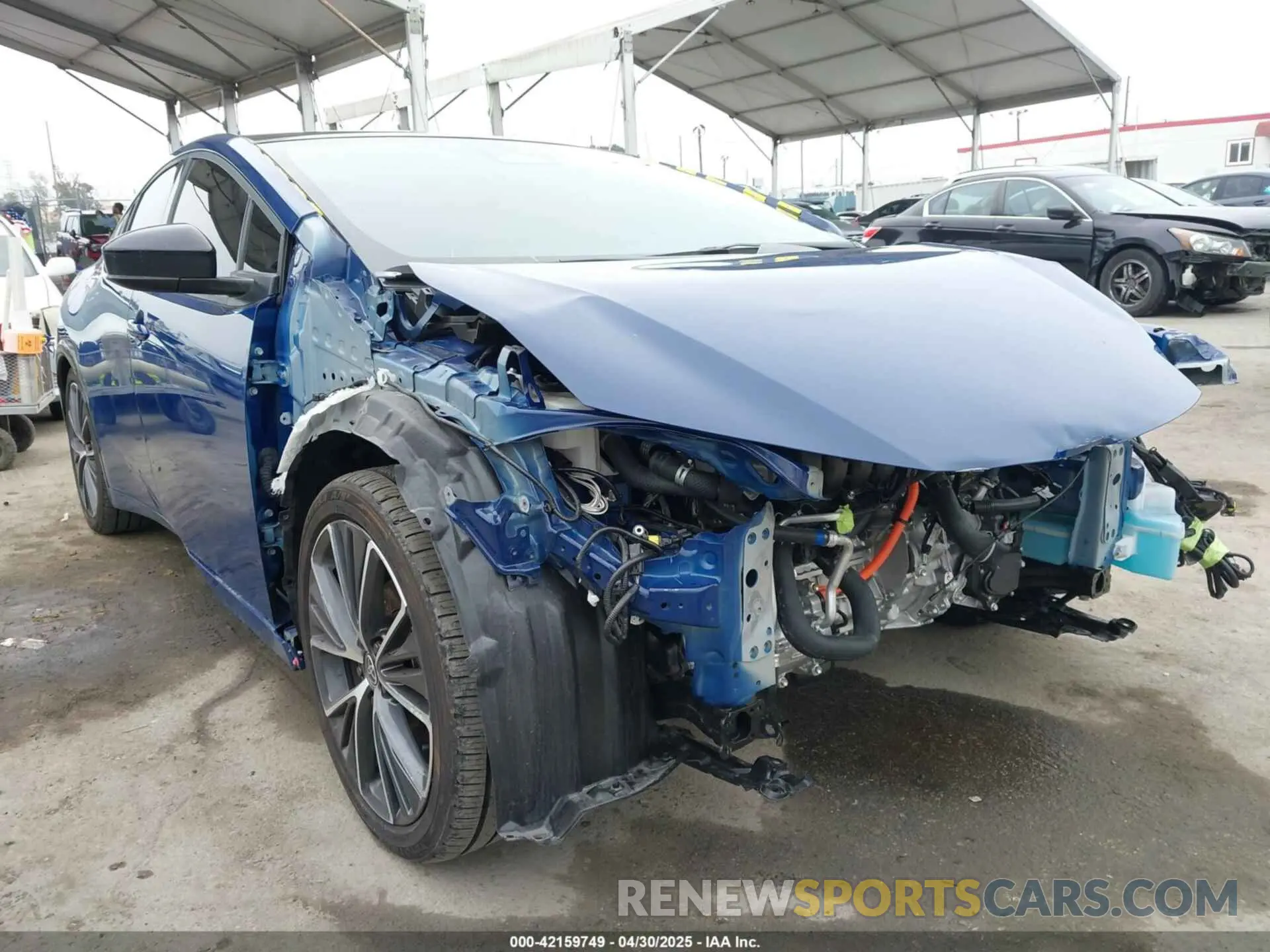 6 fotografías del automóvil dañado JTDACAAU8P3002445 TOYOTA PRIUS 2023