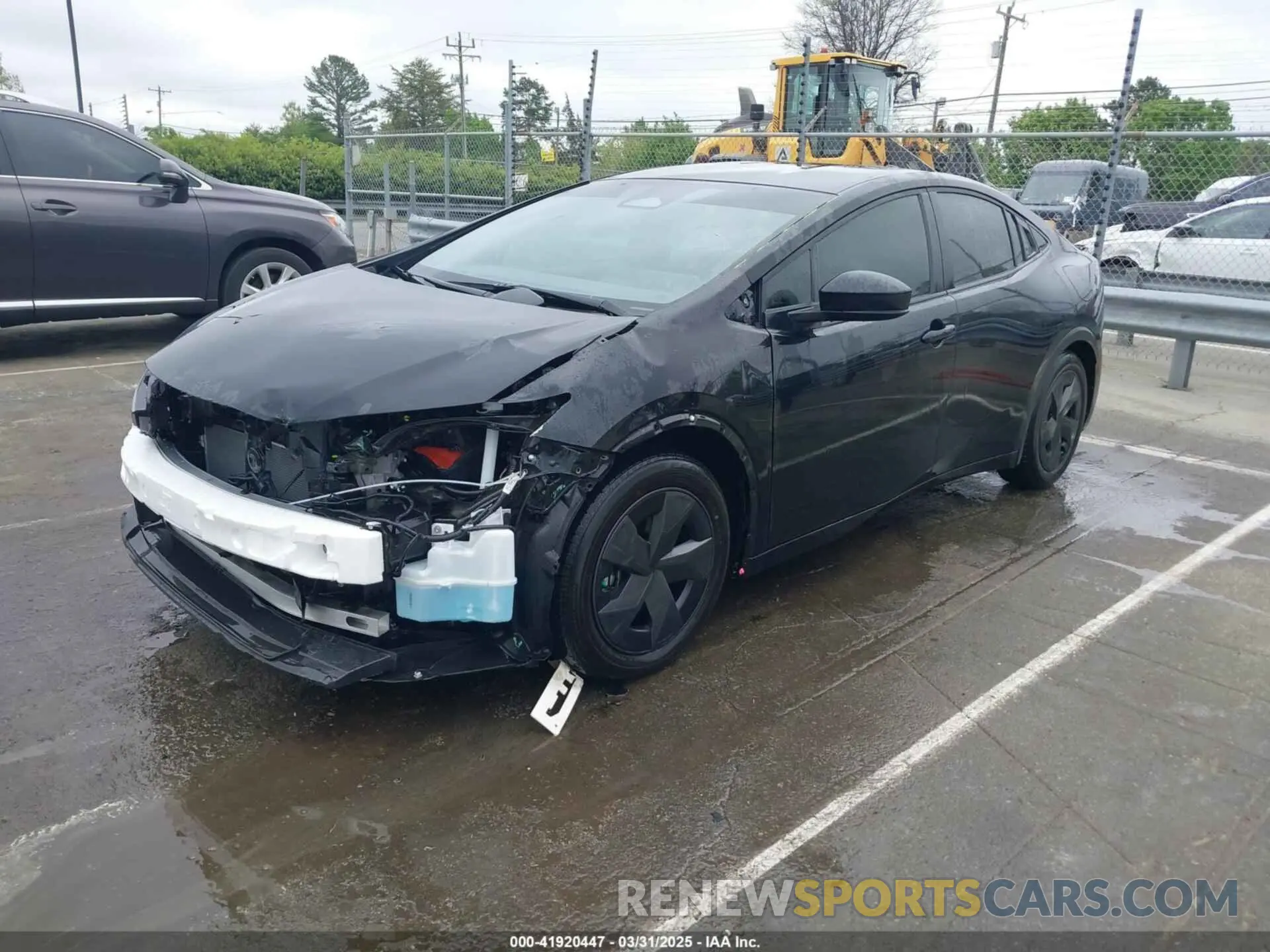 2 fotografías del automóvil dañado JTDACAAU9P3002051 TOYOTA PRIUS 2023