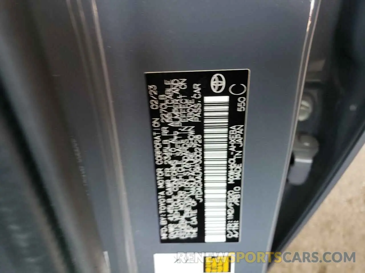 13 fotografías del automóvil dañado JTDACAAU9P3002728 TOYOTA PRIUS 2023