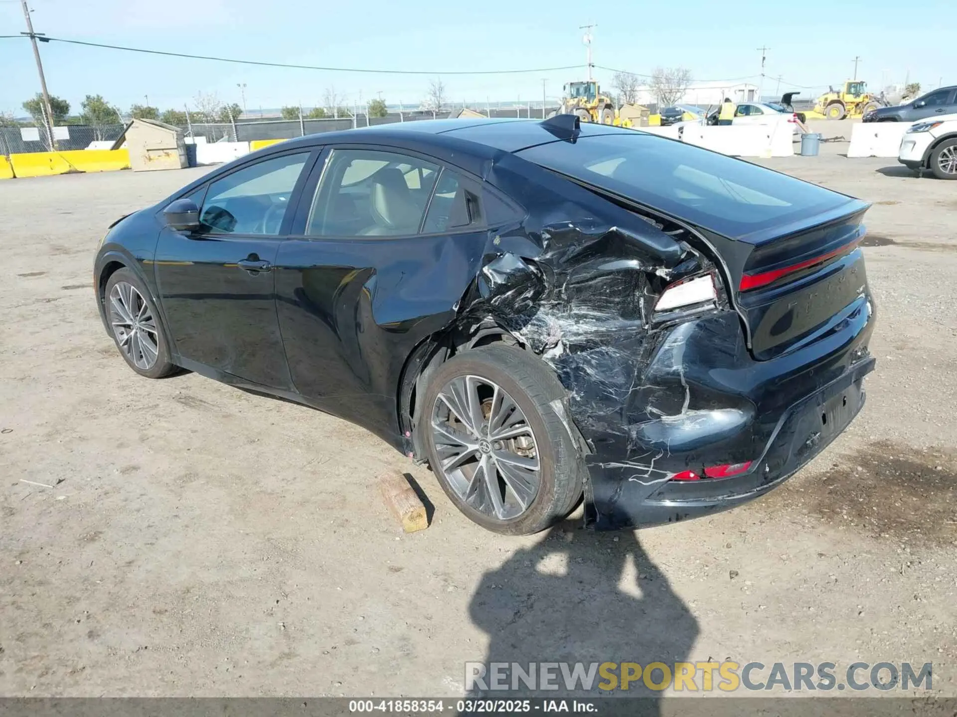 6 fotografías del automóvil dañado JTDACAAU9P3013616 TOYOTA PRIUS 2023