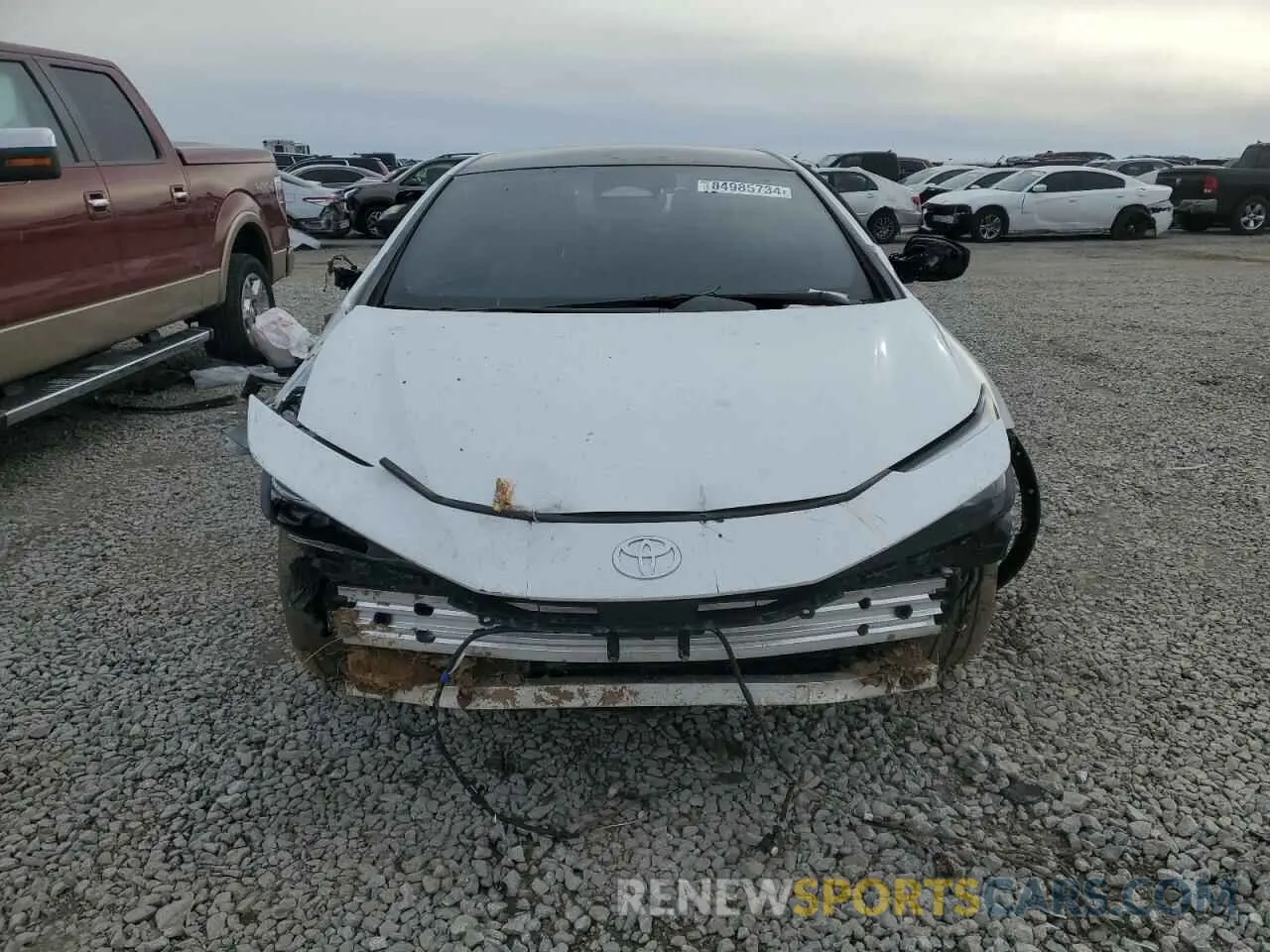 5 fotografías del automóvil dañado JTDACAAUXP3007887 TOYOTA PRIUS 2023