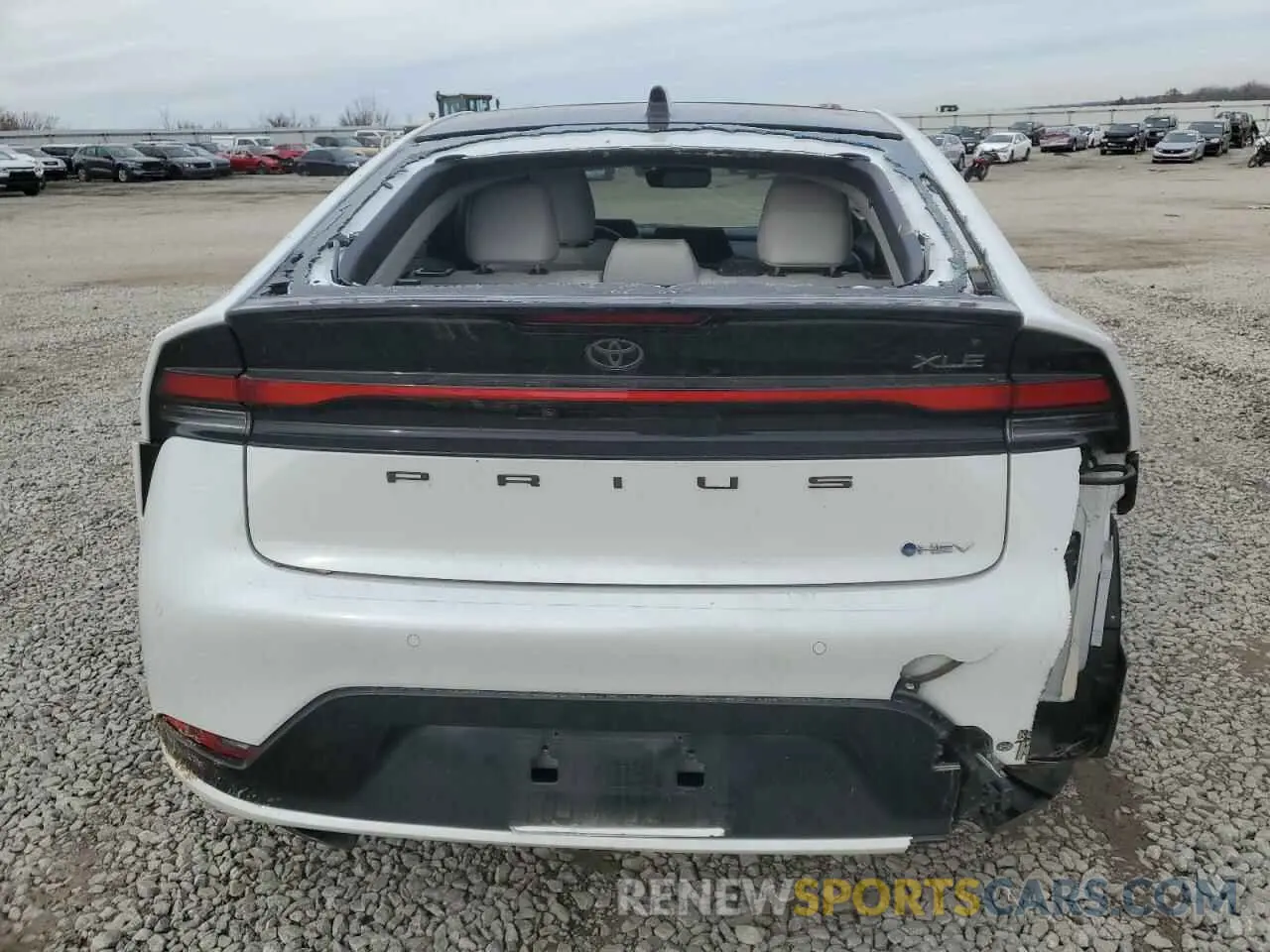 6 fotografías del automóvil dañado JTDACAAUXP3007887 TOYOTA PRIUS 2023