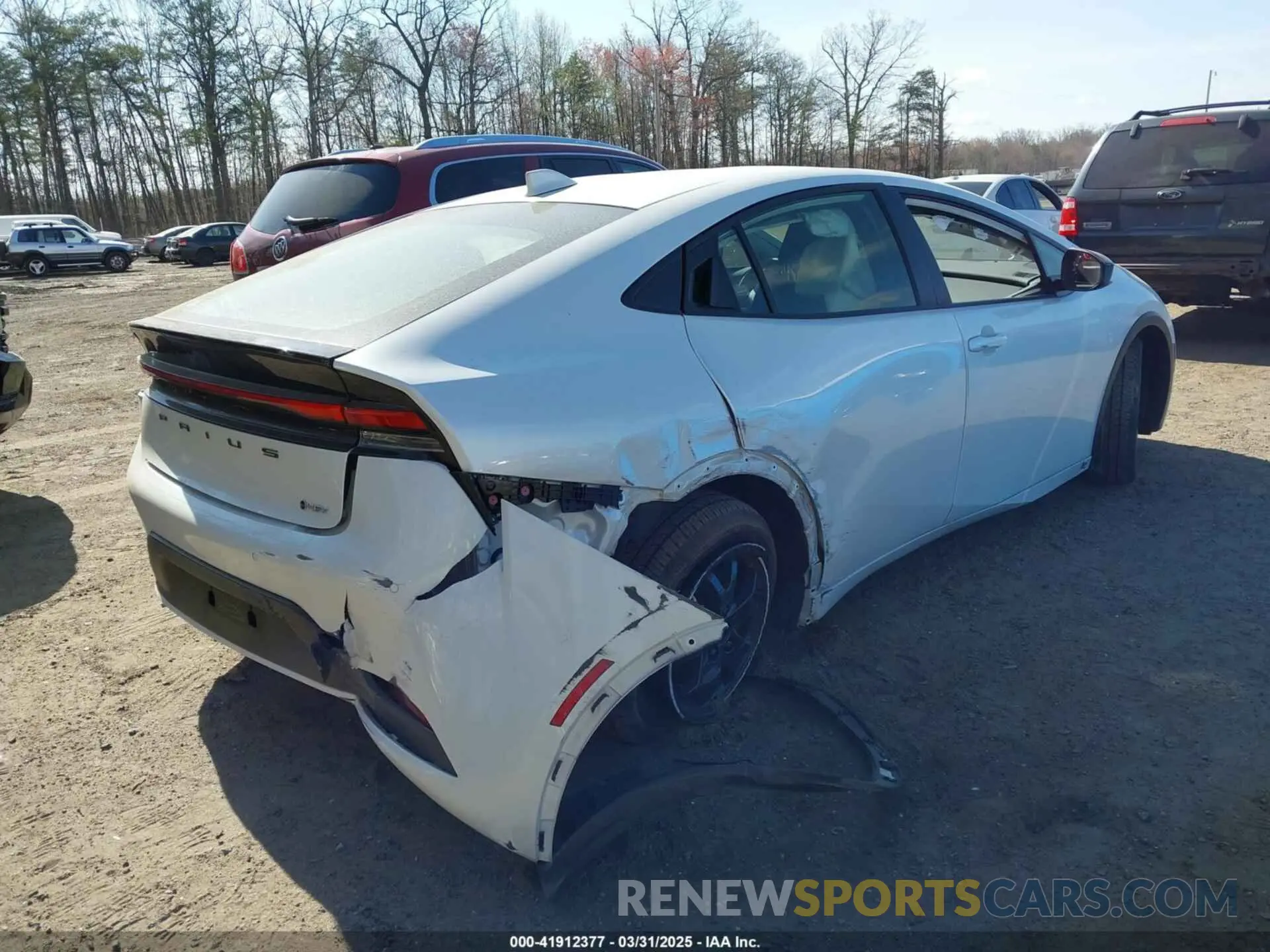 4 fotografías del automóvil dañado JTDACAAUXP3010983 TOYOTA PRIUS 2023