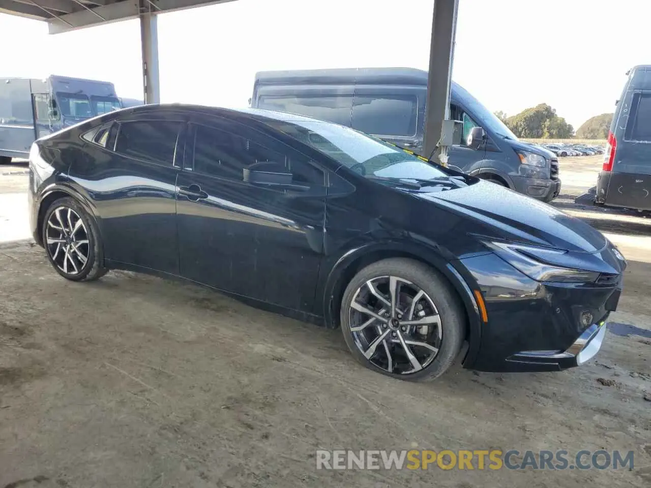4 fotografías del automóvil dañado JTDACACU2P3010179 TOYOTA PRIUS 2023