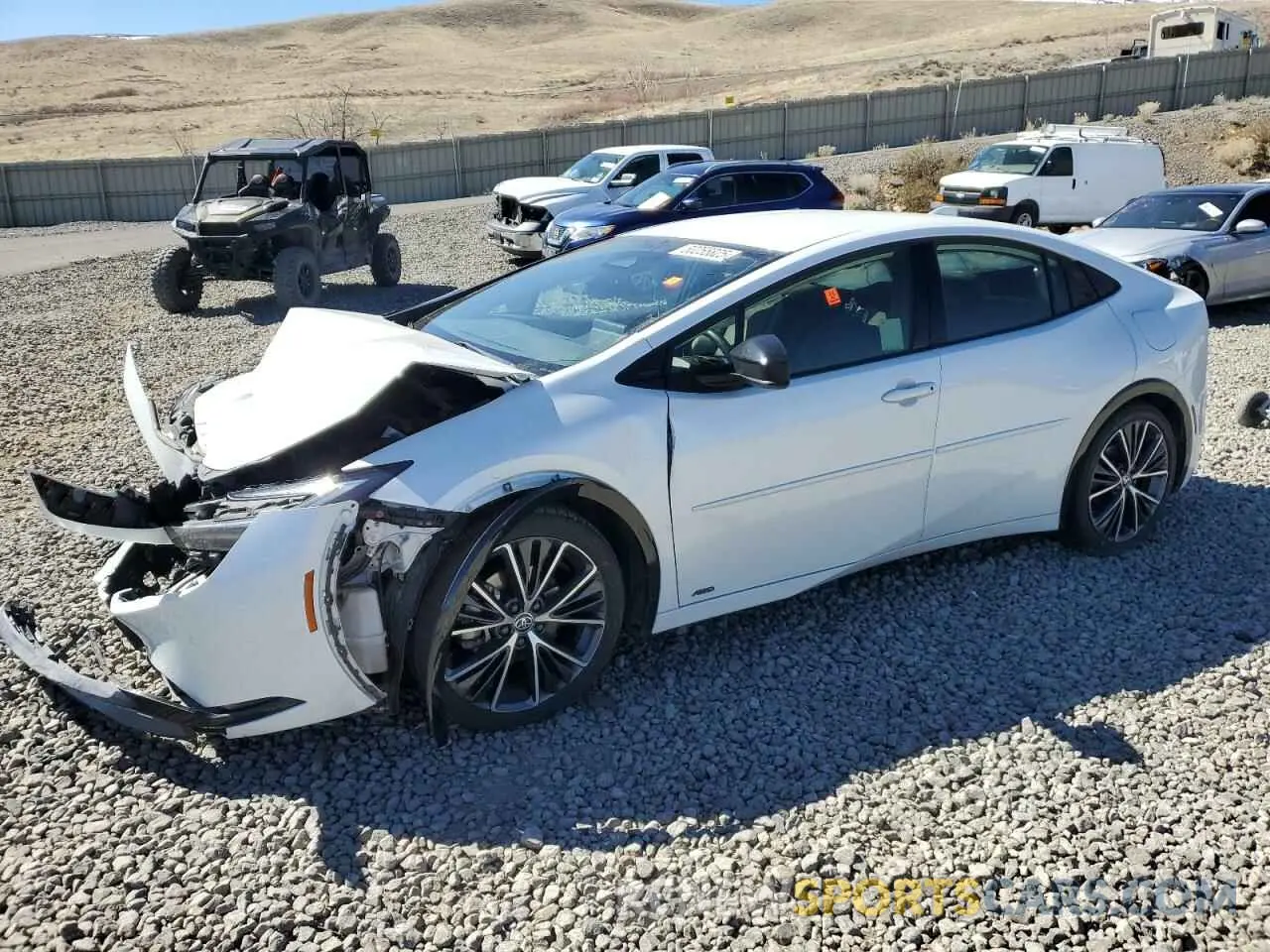 1 fotografías del automóvil dañado JTDADABU1P3000421 TOYOTA PRIUS 2023