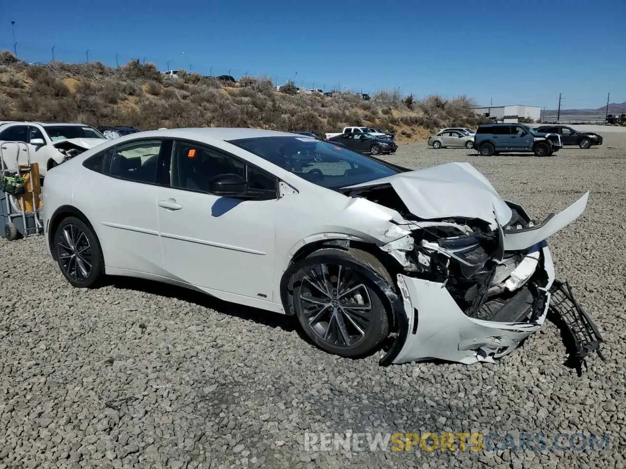 4 fotografías del automóvil dañado JTDADABU1P3000421 TOYOTA PRIUS 2023