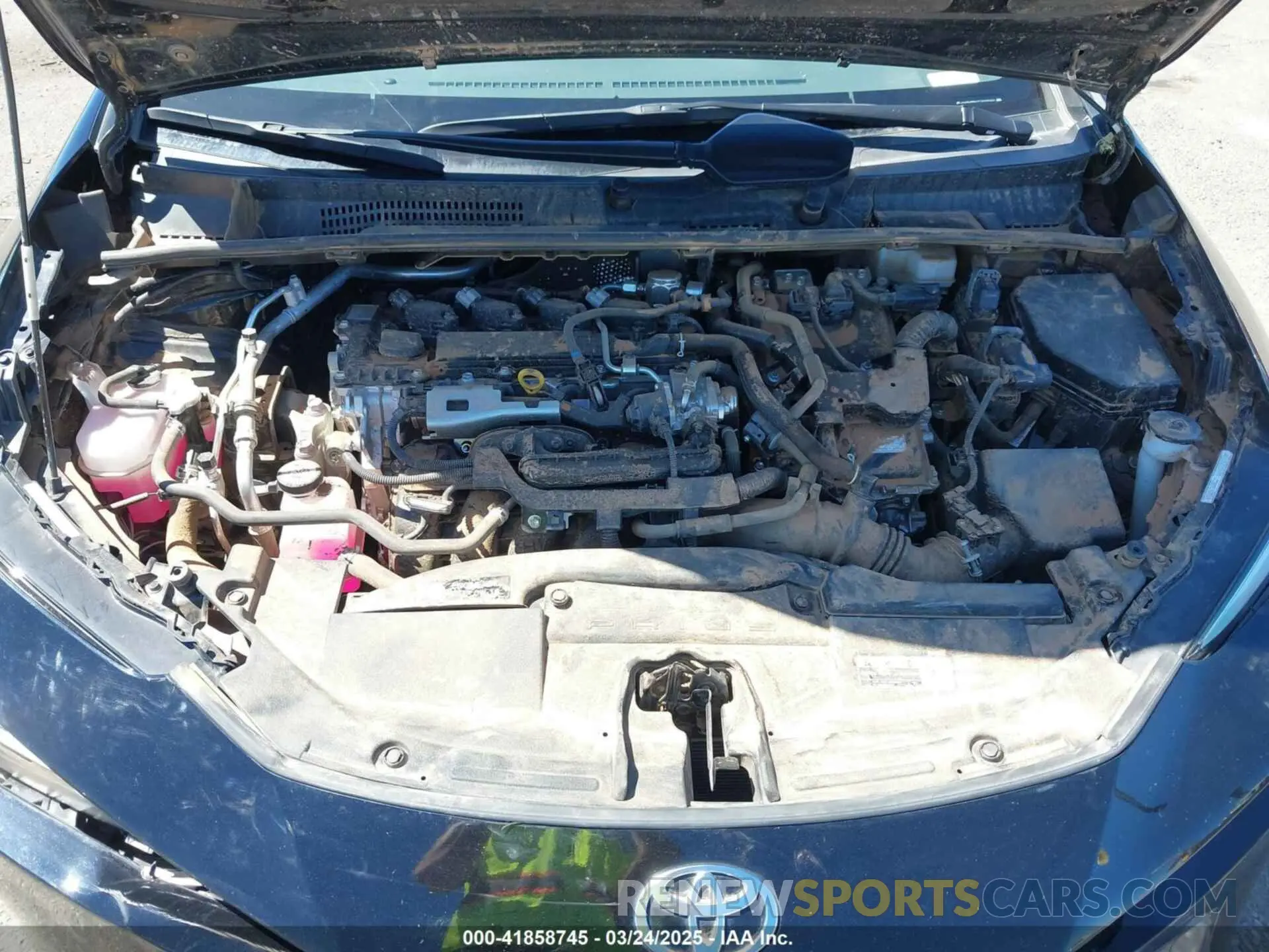 10 fotografías del automóvil dañado JTDADABU1P3005070 TOYOTA PRIUS 2023