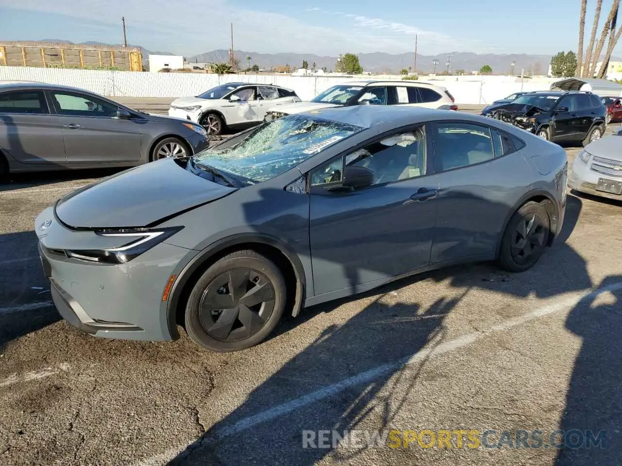 1 fotografías del automóvil dañado JTDACAAU1R3045172 TOYOTA PRIUS 2024