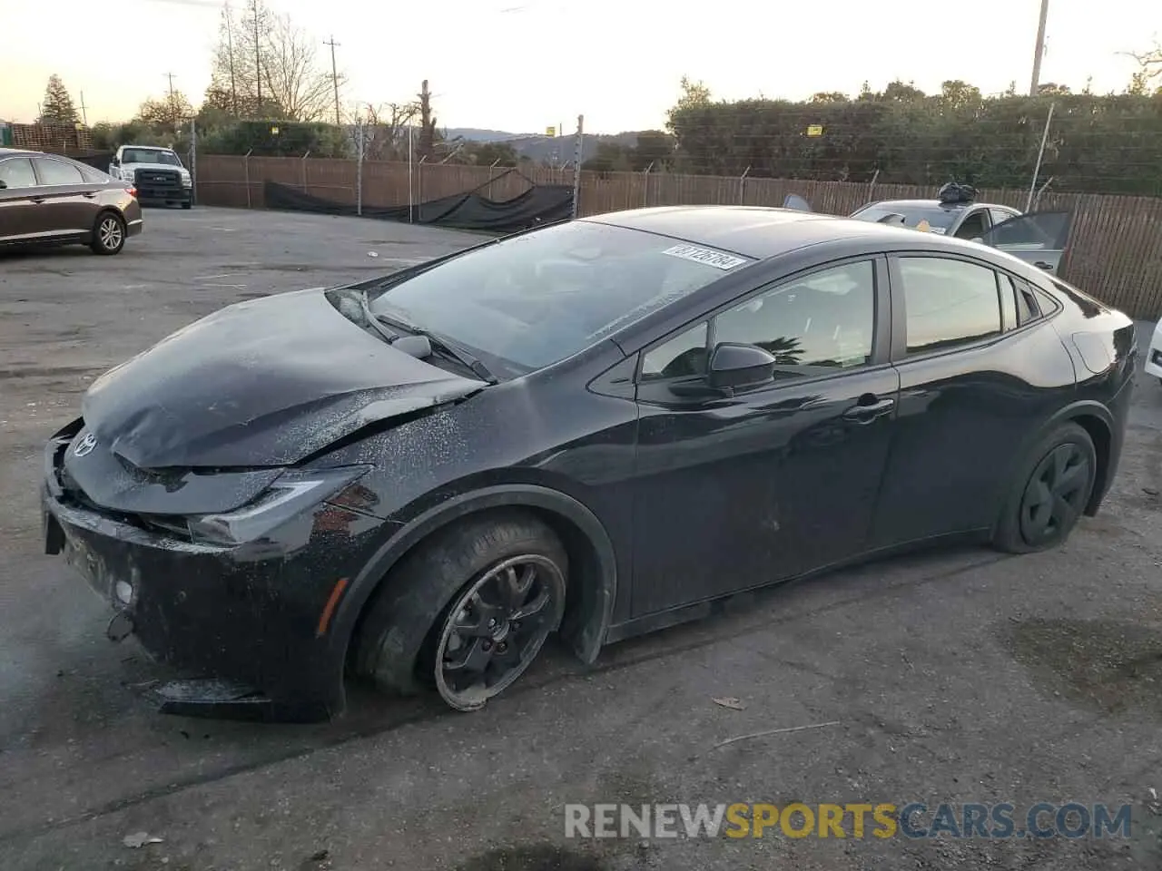 1 fotografías del automóvil dañado JTDACAAU2R3041163 TOYOTA PRIUS 2024