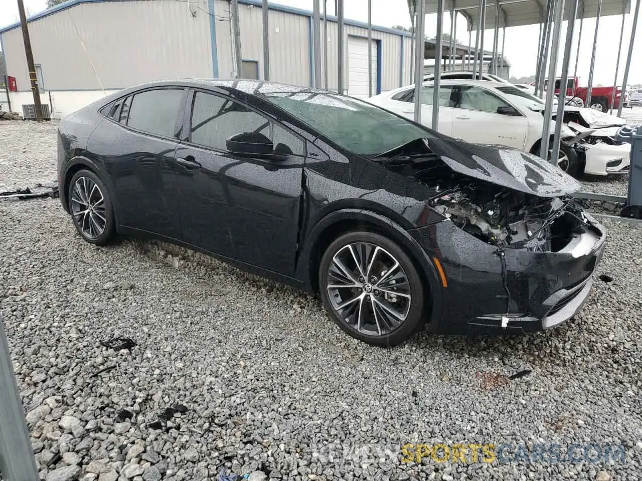 4 fotografías del automóvil dañado JTDACAAU4R3038376 TOYOTA PRIUS 2024