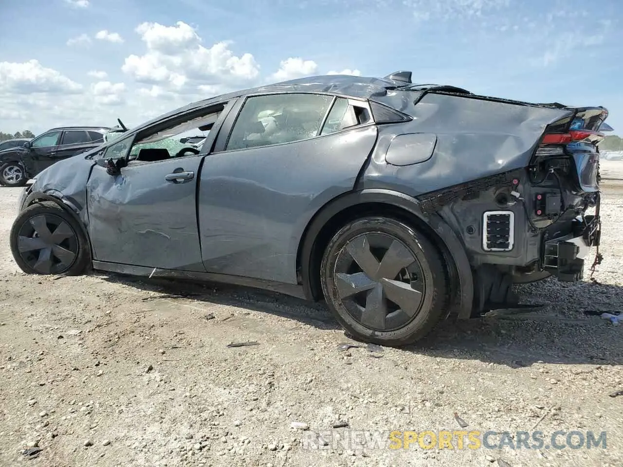 2 fotografías del automóvil dañado JTDACAAU5R3017164 TOYOTA PRIUS 2024