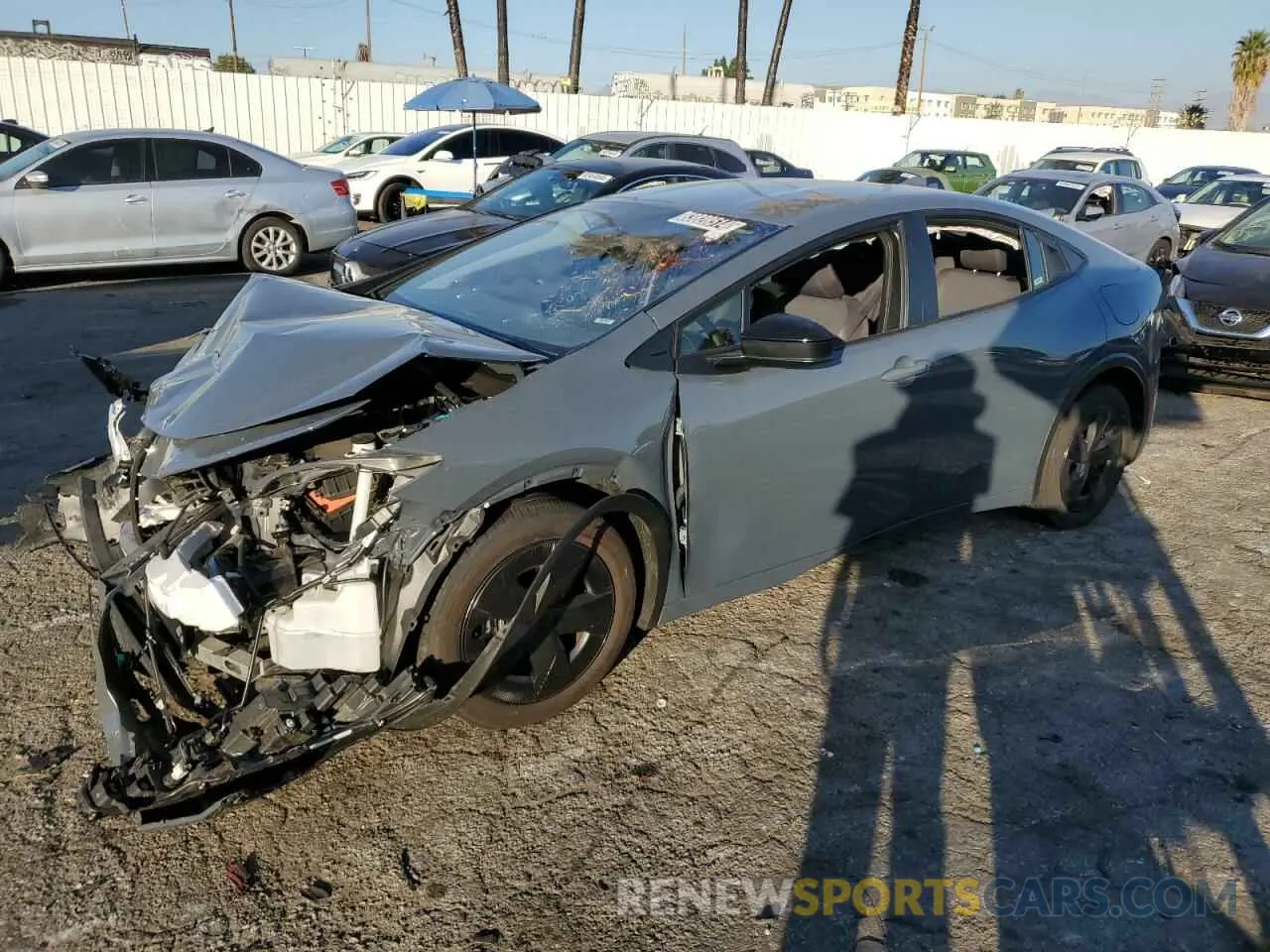 1 fotografías del automóvil dañado JTDACAAU6R3019814 TOYOTA PRIUS 2024