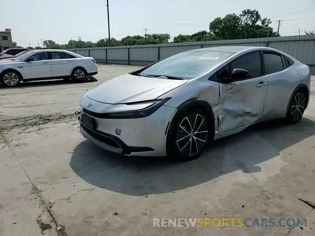 13 fotografías del automóvil dañado JTDACAAU7R3016422 TOYOTA PRIUS 2024