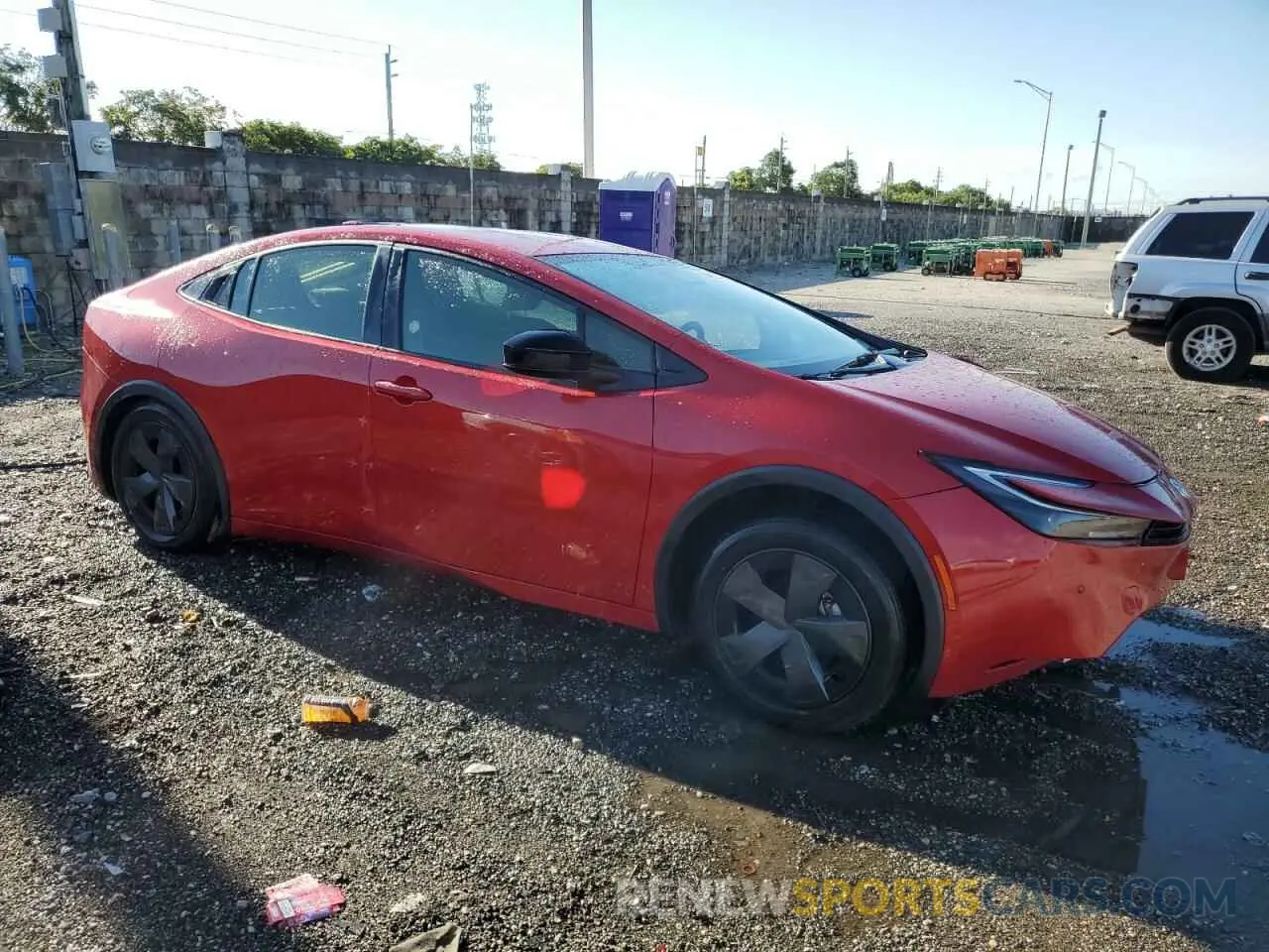 4 fotografías del automóvil dañado JTDACAAU7R3020227 TOYOTA PRIUS 2024