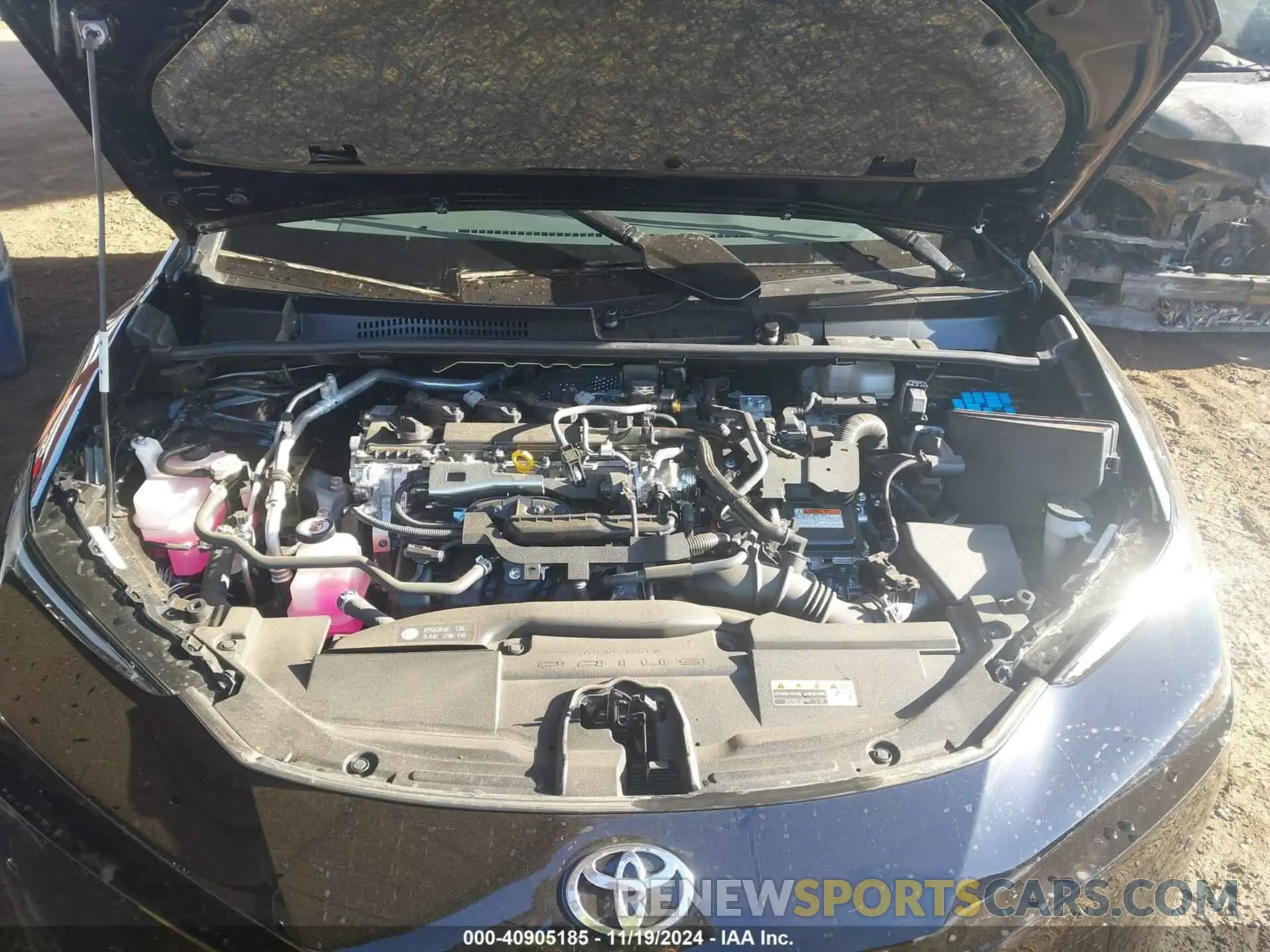 10 fotografías del automóvil dañado JTDACAAU8R3025663 TOYOTA PRIUS 2024