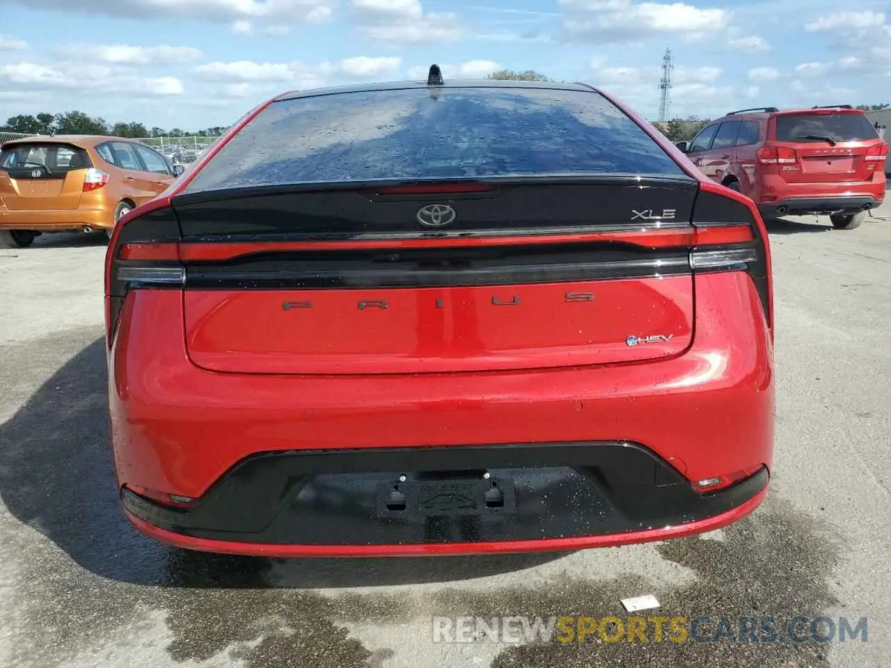6 fotografías del automóvil dañado JTDACAAU8R3027347 TOYOTA PRIUS 2024