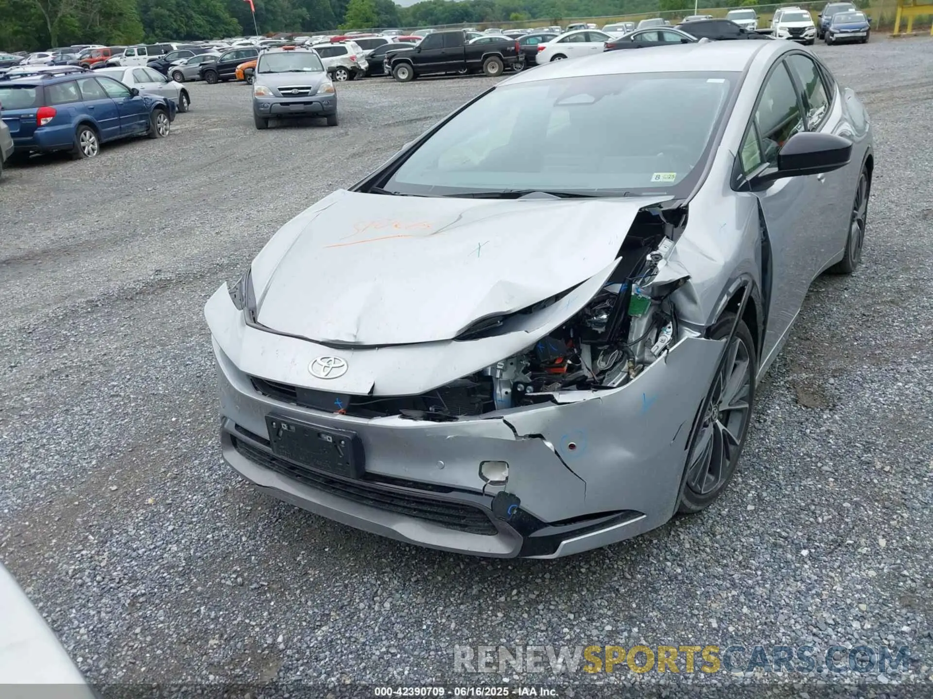 13 fotografías del automóvil dañado JTDACAAU8R3030619 TOYOTA PRIUS 2024