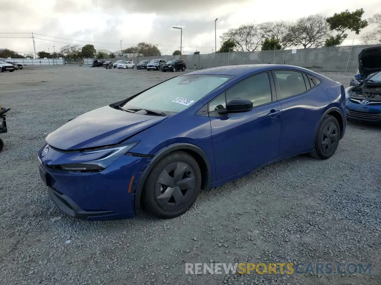 1 fotografías del automóvil dañado JTDACAAU9R3024876 TOYOTA PRIUS 2024