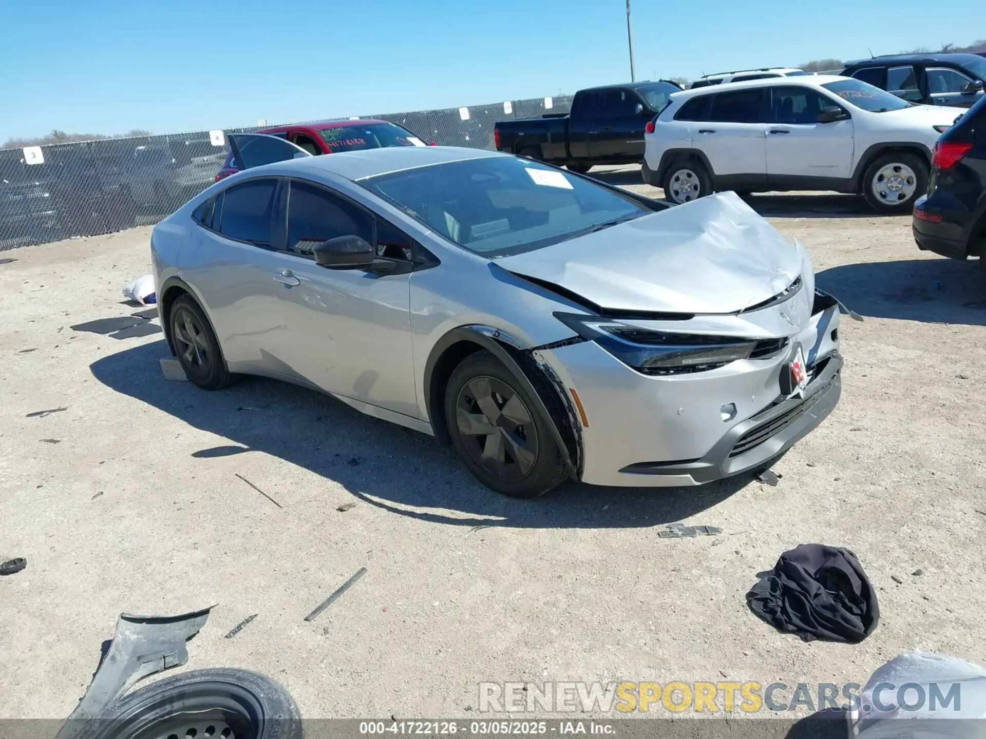 1 fotografías del automóvil dañado JTDACAAU9R3043332 TOYOTA PRIUS 2024