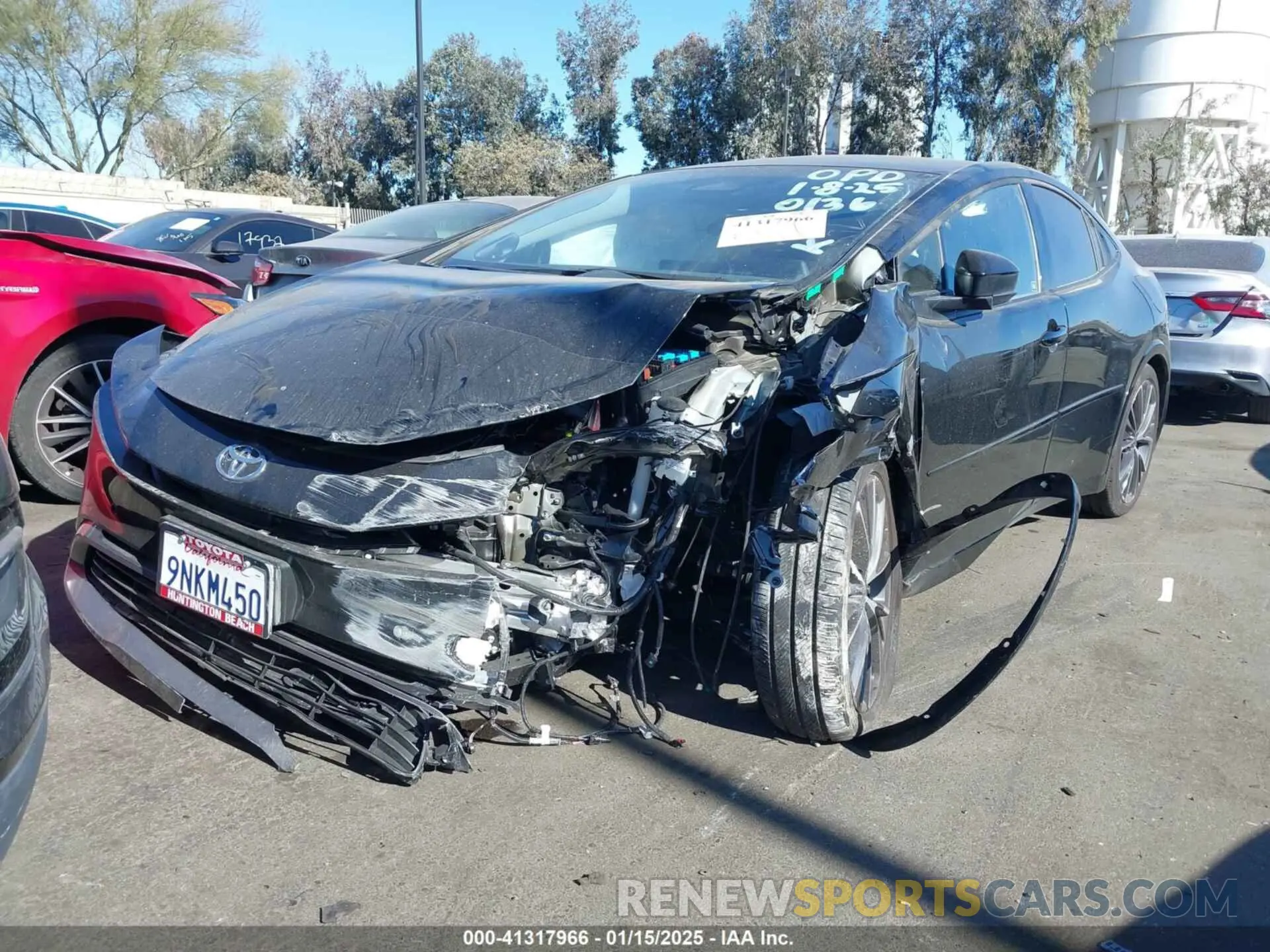 6 fotografías del automóvil dañado JTDACAAUXR3030136 TOYOTA PRIUS 2024