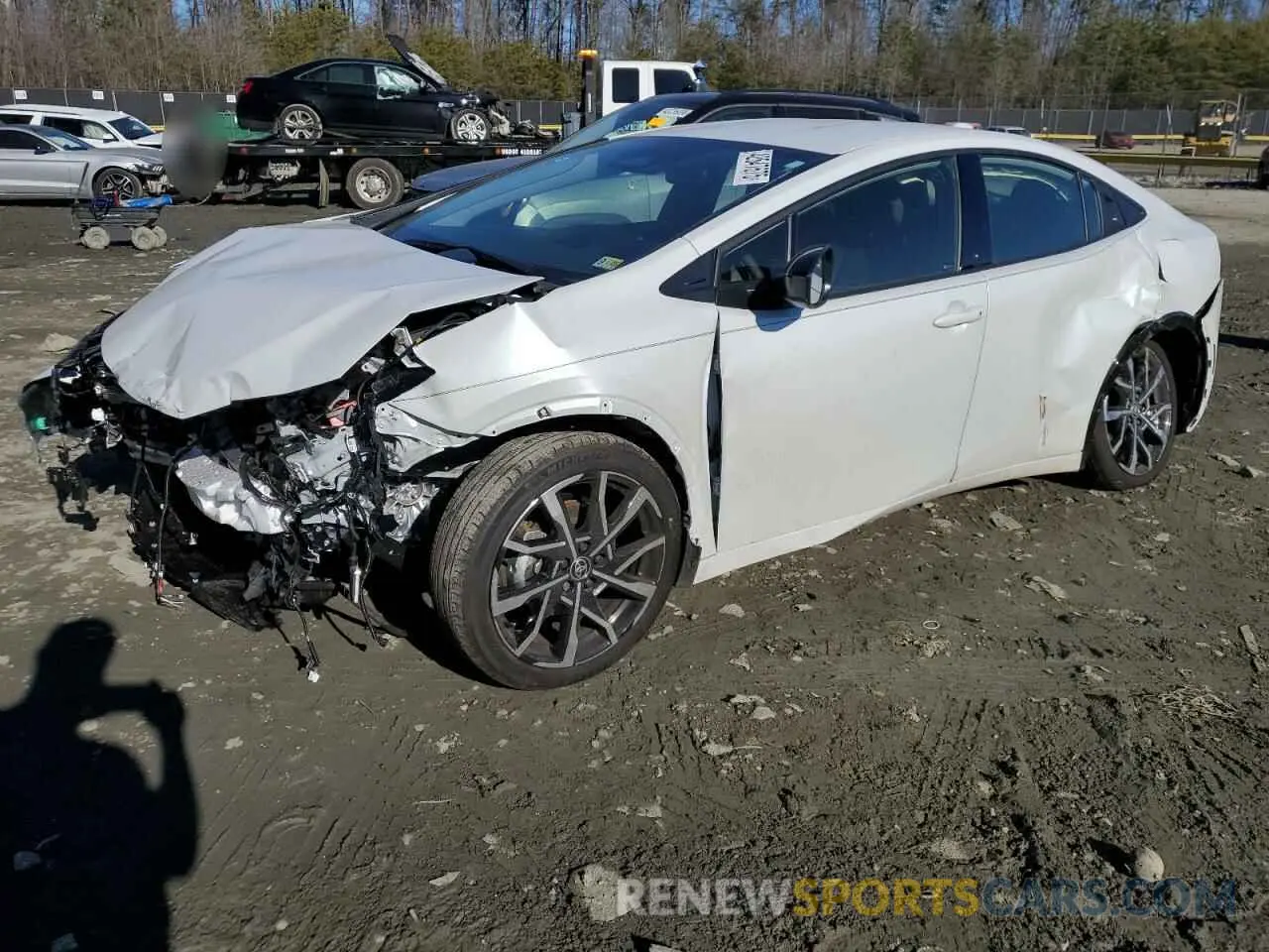 1 fotografías del automóvil dañado JTDACACU2R3024831 TOYOTA PRIUS 2024