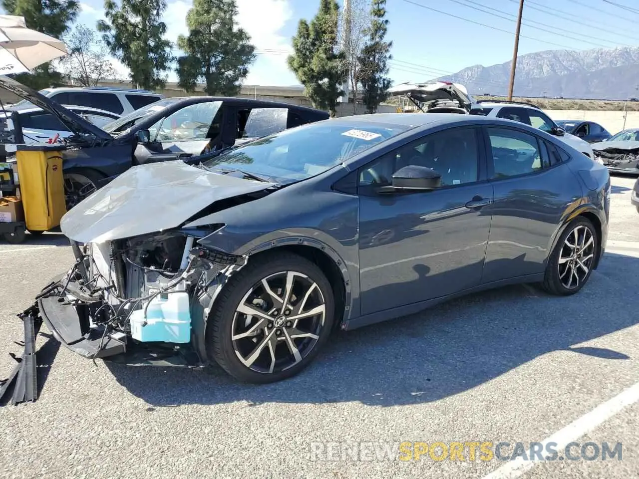 1 fotografías del automóvil dañado JTDACACU2R3026028 TOYOTA PRIUS 2024
