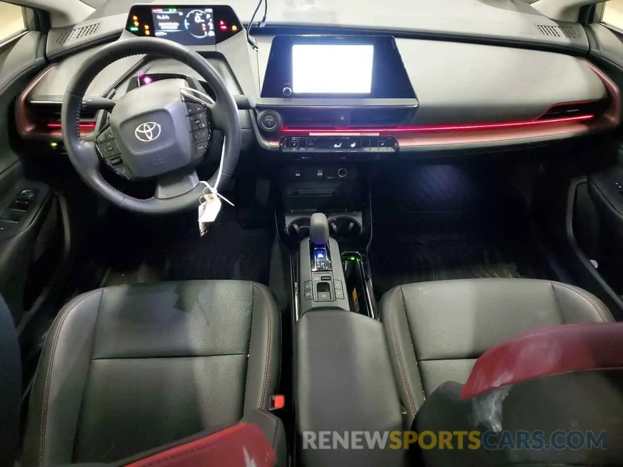 8 fotografías del automóvil dañado JTDACACU4R3017332 TOYOTA PRIUS 2024