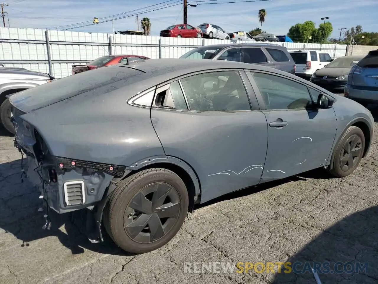 3 fotografías del automóvil dañado JTDADABU0R3008626 TOYOTA PRIUS 2024