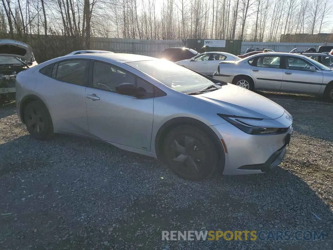 4 fotografías del automóvil dañado JTDADABU2R3023824 TOYOTA PRIUS 2024