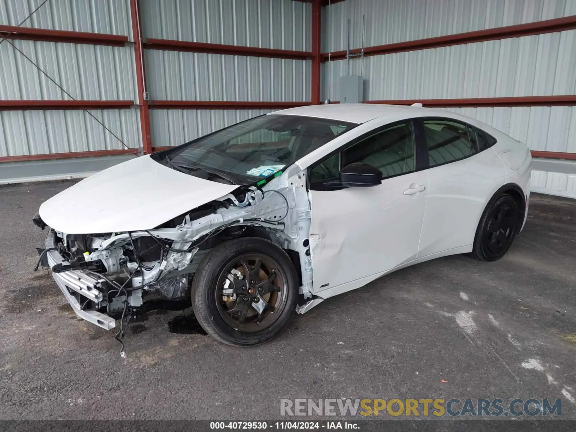 2 fotografías del automóvil dañado JTDADABU5R3011599 TOYOTA PRIUS 2024